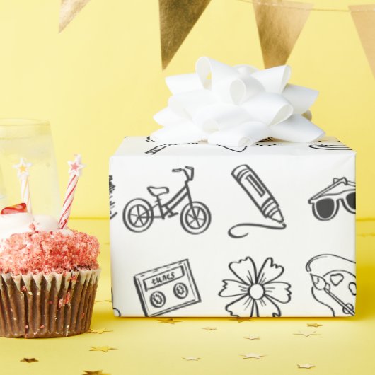 Cool Kind Verjaardag Kleurplaat Boek Cadeauverpakk Cadeaupapier (Verjaardagsfeest)