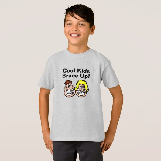 Cool Kinder Brace Up Kind T-shirt (Voorkant volledig)