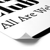 Cool Kinder Club Eenvoudige Stijlvolle Moderne Sch Poster (Hoek)