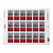 Cool Kinder Construction Truck Excavator Digger Etiket (Full Sheet)