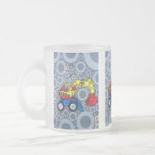 Cool Kinder Construction Truck Excavator Digger Matglas Koffiemok (Links)