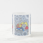 Cool Kinder Construction Truck Excavator Digger Matglas Koffiemok (Center)