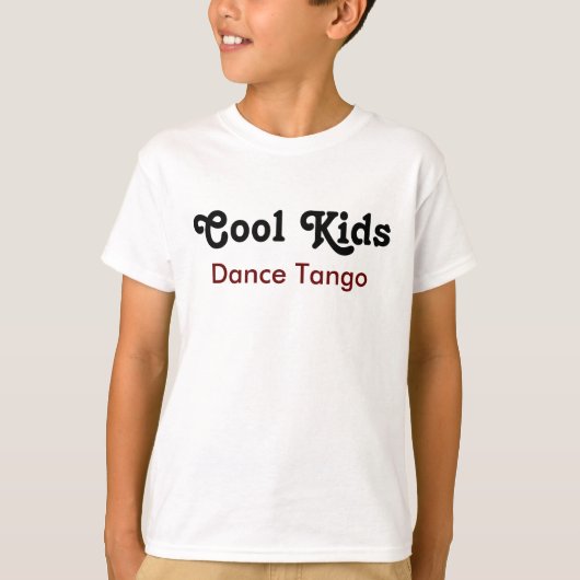 Cool Kinder Dance Tango T-shirt (Voorkant)