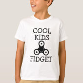 Cool Kinder Fidget grappig shirt met spinnerlijk f (Voorkant)
