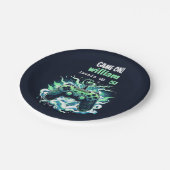 Cool kinder Gaming Level Up 5th Birthday Papieren Bordje (Gekanteld)