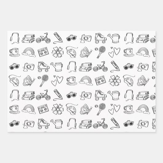 Cool Kinder Kleurboek Verjaardagsfeestpapier Inpakpapier Vel (Voorkant 2)