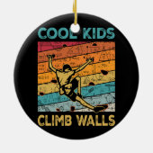 Cool Kinder klimwanden Extreme Sport Rock klimmen Keramisch Ornament (Achterkant)