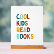 Cool Kinder Lees Boeken boekenplank houten bloktek