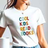 Cool Kinder Lees kleurrijke boeken Tri-Blend Shirt