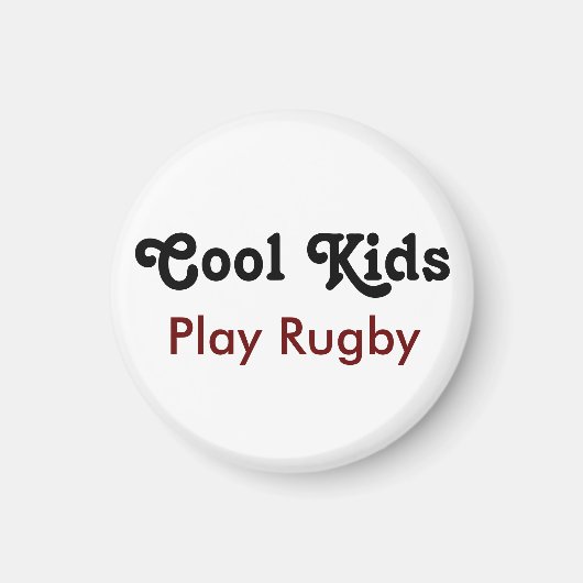 Cool Kinder Play Rugby Magneet (Voorkant)