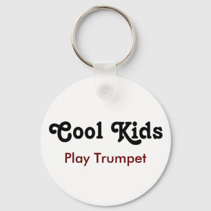 Cool kinder Play Trumpet T-Shirt Sleutelhanger