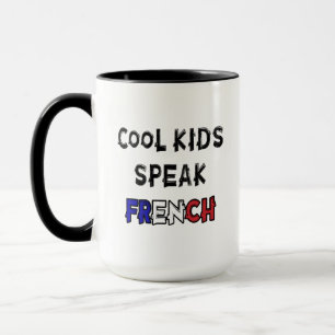 Cool Kinder spreken Frans Grappig Gezegde Mok