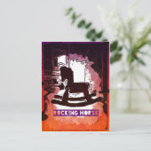 Cool Kinder Wooden Rocking Horse Pop Art Briefkaart (Staand voorkant)