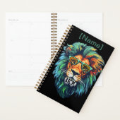 Cool King – Colorful Lion with Shades Design Planner (Display)