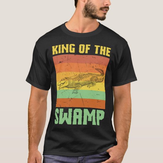 Cool King Of The Swamps Crocodile Swamp T-shirt (Voorkant)