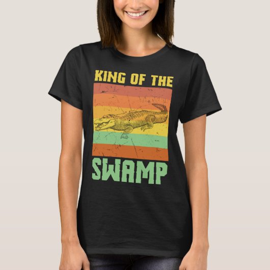 Cool King Of The Swamps Crocodile Swamp T-shirt (Voorkant)