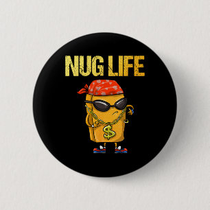 Cool Kip Nugget Kunst Voor Jongens Kip Nugget Lief Ronde Button 5,7 Cm
