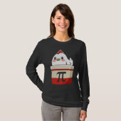 Cool Kip Pot Pi Symbool Wiskunde voor Leraren Stud T-shirt (Voorkant volledig)