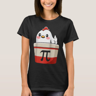Cool Kip Pot Pi Symbool Wiskunde voor Leraren Stud T-shirt