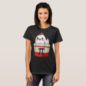 Cool Kip Pot Pi Symbool Wiskunde voor Leraren Stud T-shirt (Voorkant volledig)