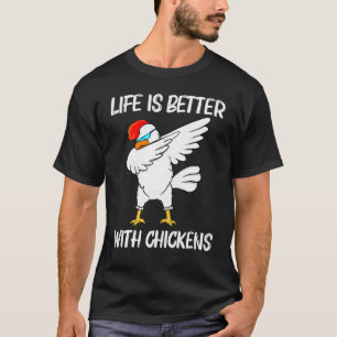 Cool Kip Voor Mannen Vrouwen Haan Dier Vogel T-shirt