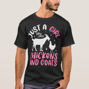 Cool Kippen Geit Meisjes Dwerg T-shirt