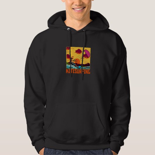 Cool Kite Surf Love Kitesurfing Hoodie (Voorkant)