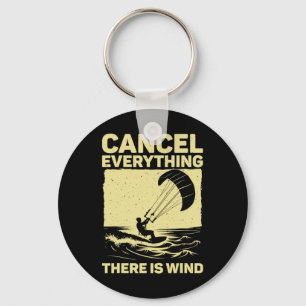 Cool Kitesurfen Kunst Voor Mannen Vrouwen Kite Sur Sleutelhanger