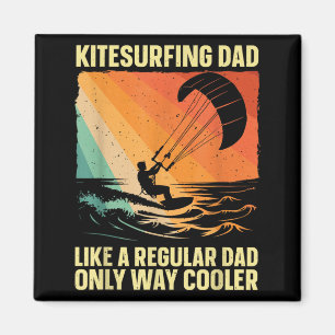 Cool Kitesurfen Kunst voor Vader Mannen Kiteboarde Magneet