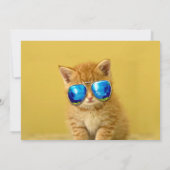 Cool Kitten in zonnebril Kaart (Achterkant)