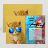 Cool Kitten in zonnebril Kaart (Voorkant / Achterkant)