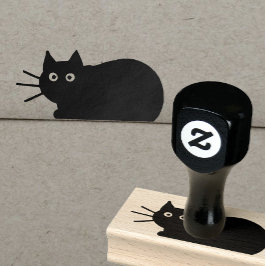 Cool Kitty Cat Fun Feline Lover's Rubber Stamp Rubberstempel