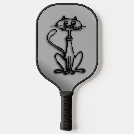 Cool Kitty Cat Pickleball Paddle (Achterkant)