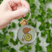 Cool Kiwi Vogel op Kiwi Fruit Ontwerp Sleutelhanger (Hand)
