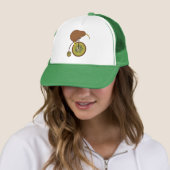 Cool Kiwi Vogel op Kiwi Fruit Ontwerp Trucker Pet (In situ)