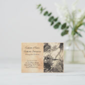 Cool klassiek japans demon dragon tattoo visitekaartje (Staand voorkant)