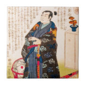 Cool klassiek oosterse japanese samurai art. tegeltje (Voorkant)