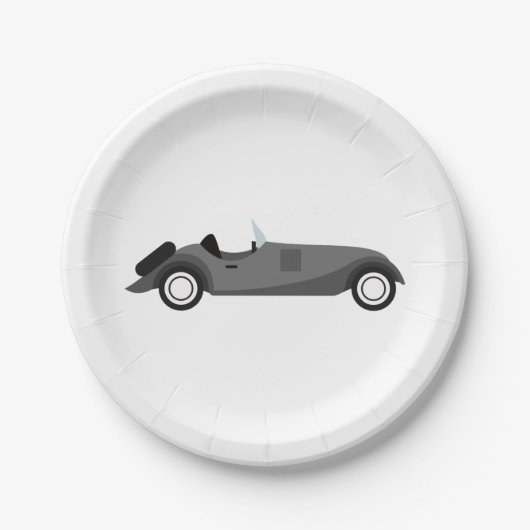 Cool Klassieke Auto Papieren Bordje (Voorkant)