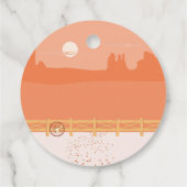 Cool kleine cowboy en paard Verjaardagsfeest Bedankjes Labels (Achterkant)