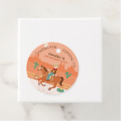 Cool kleine cowboy en paard Verjaardagsfeest Bedankjes Labels (In situ)