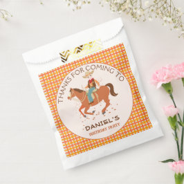 Cool kleine cowboy en paard Verjaardagsfeest Bedankzakje