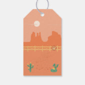 Cool kleine cowboy en paard Verjaardagsfeest Cadeaulabel (Achterkant)