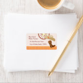 Cool kleine cowboy en paard Verjaardagsfeest Etiket (Insitu)