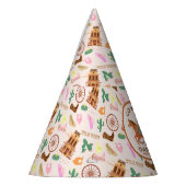 Cool kleine cowboy en paard Verjaardagsfeest Feesthoedjes (Links)