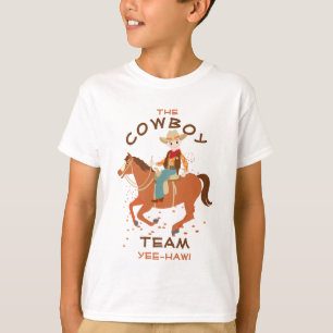 Cool kleine cowboy en paard Verjaardagsfeest T-shirt
