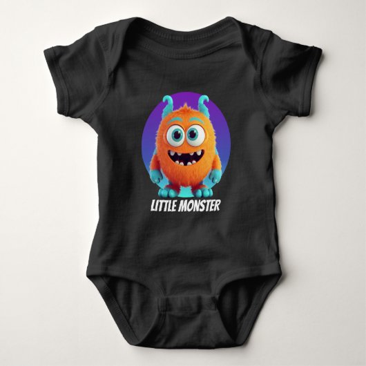 Cool kleine monster jongens aanpasbaar romper (Voorkant)