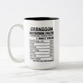 Cool Kleinzoon feiten woord kunst Tweekleurige Koffiemok (Links)