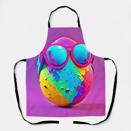 Cool Kleurrijk Ei Schort
