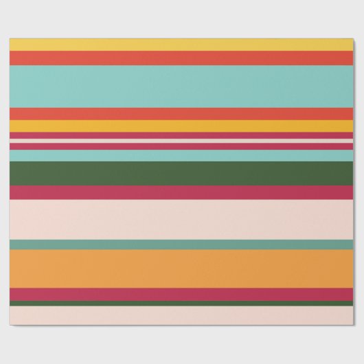 Cool-, kleurrijk- en tekenpatroonpatroon cadeaupapier (Vlak)