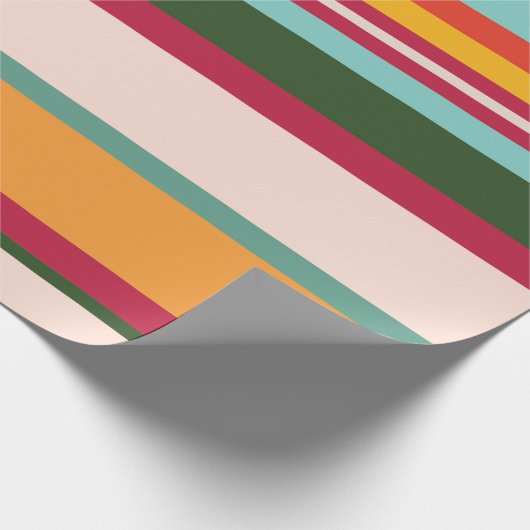 Cool-, kleurrijk- en tekenpatroonpatroon cadeaupapier (Hoek)